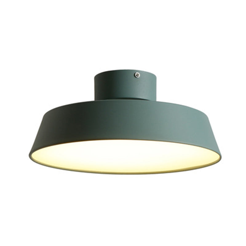 Acrylic Circle Ceiling Mount Light Fixture Nordic Style LED Close To Ceiling Lamp Green Clearhalo 'Ceiling Lights' 'Close To Ceiling Lights' 'Lighting' 2604576