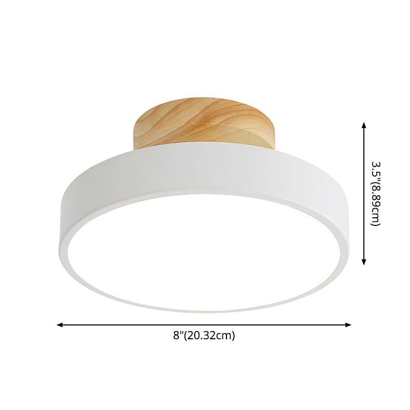 Acrylic Circle Flush Mount Ceiling Light Modern Style LED Flush Ceiling Light Fixture Clearhalo 'Ceiling Lights' 'Close To Ceiling Lights' 'Lighting' 2604602