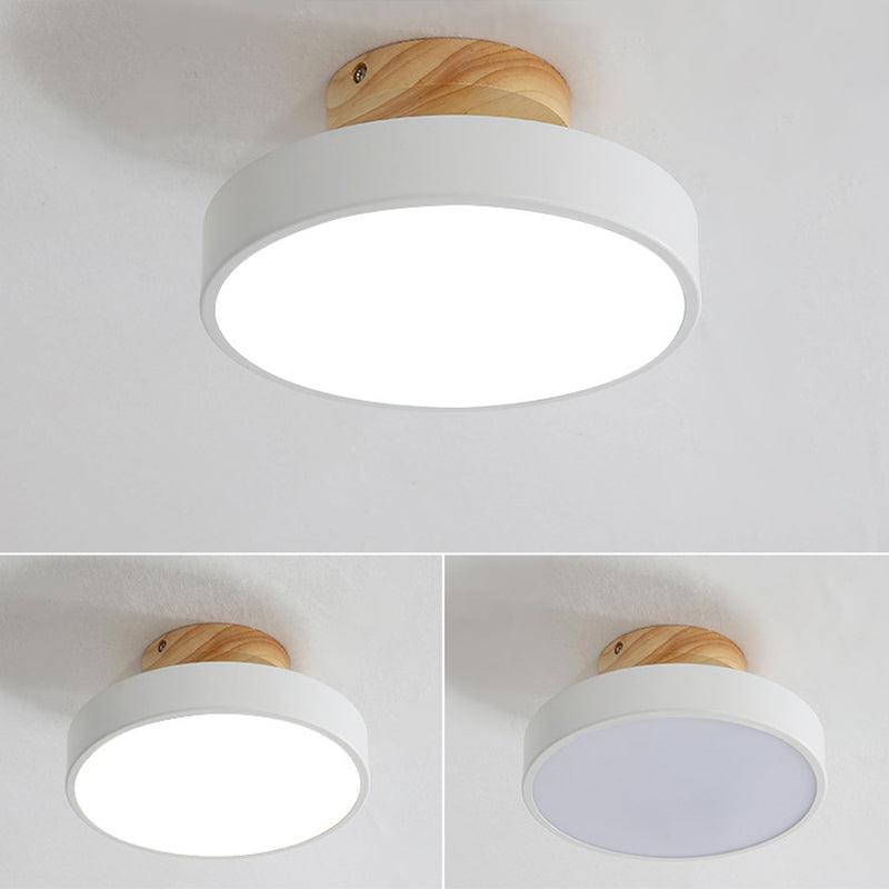 Acrylic Circle Flush Mount Ceiling Light Modern Style LED Flush Ceiling Light Fixture Clearhalo 'Ceiling Lights' 'Close To Ceiling Lights' 'Lighting' 2604604