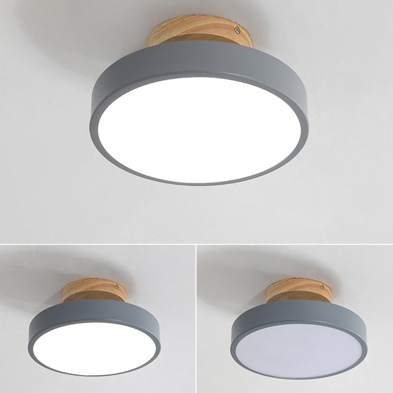 Acrylic Circle Flush Mount Ceiling Light Modern Style LED Flush Ceiling Light Fixture Clearhalo 'Ceiling Lights' 'Close To Ceiling Lights' 'Lighting' 2604605