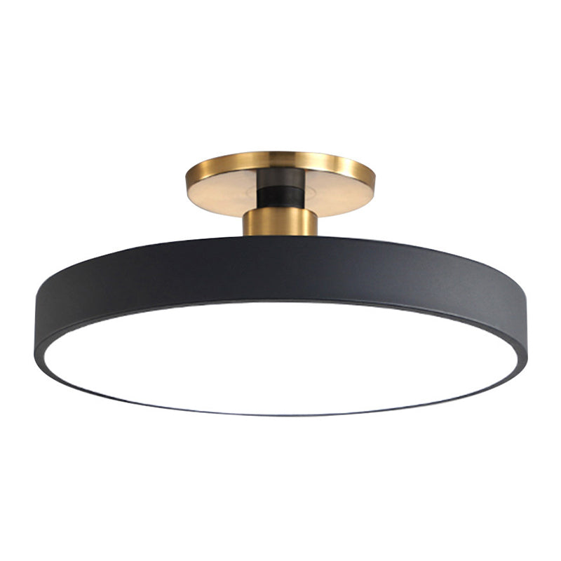 Circular Ring Acrylic Semi Flush Mount Lighting Modern LED Semi Flush Ceiling Light Fixture Clearhalo 'Ceiling Lights' 'Close To Ceiling Lights' 'Lighting' 2604663