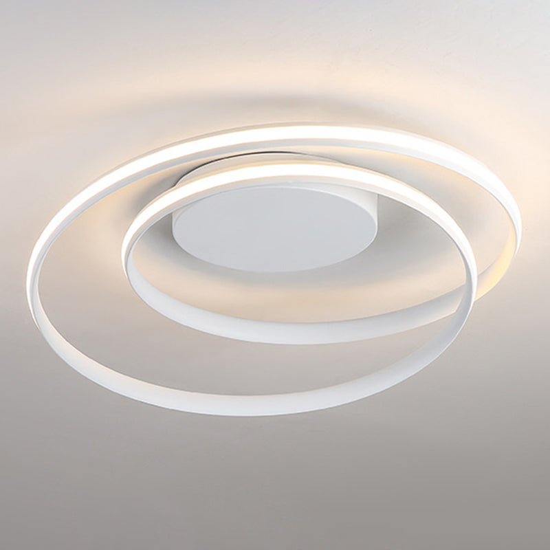 Simplicity Circle Ceiling Flush Mount Light Metal LED Bedroom Close to Ceiling Lamp Clearhalo 'Ceiling Lights' 'Close To Ceiling Lights' 'Lighting' 2604738