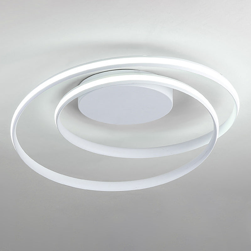 Simplicity Circle Ceiling Flush Mount Light Metal LED Bedroom Close to Ceiling Lamp Clearhalo 'Ceiling Lights' 'Close To Ceiling Lights' 'Lighting' 2604739