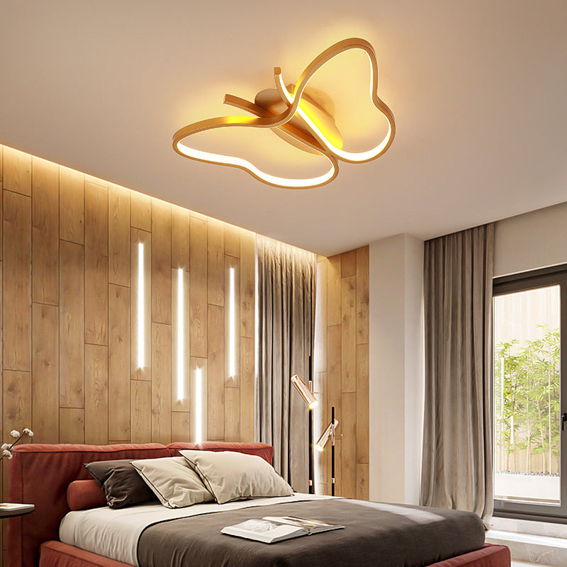 Butterfly Ceiling Light Fixture Modern Style LED Metal Close to Ceiling Lighting Fixture Clearhalo 'Ceiling Lights' 'Close To Ceiling Lights' 'Lighting' 2604760