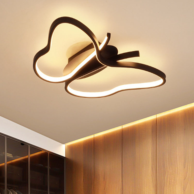 Butterfly Ceiling Light Fixture Modern Style LED Metal Close to Ceiling Lighting Fixture Clearhalo 'Ceiling Lights' 'Close To Ceiling Lights' 'Lighting' 2604763