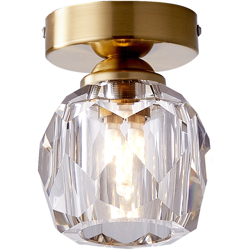 Pineapple Crystal Flush Mount Ceiling Light Fixture Modern Gold Flushmount Lighting Clearhalo 'Ceiling Lights' 'Close To Ceiling Lights' 'Lighting' 2604935