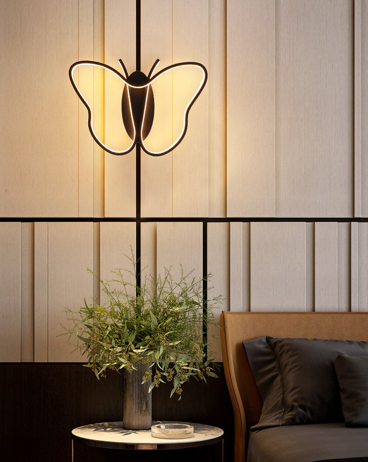 Butterfly Ceiling Light Fixture Modern Style LED Metal Close to Ceiling Lighting Fixture Clearhalo 'Ceiling Lights' 'Close To Ceiling Lights' 'Lighting' 2605031