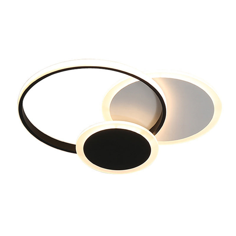 Circle Flush Mount Lighting Acrylic Modern Simplicity Flush Ceiling Light Fixtures for Bedroom Clearhalo 'Ceiling Lights' 'Close To Ceiling Lights' 'Lighting' 2605489