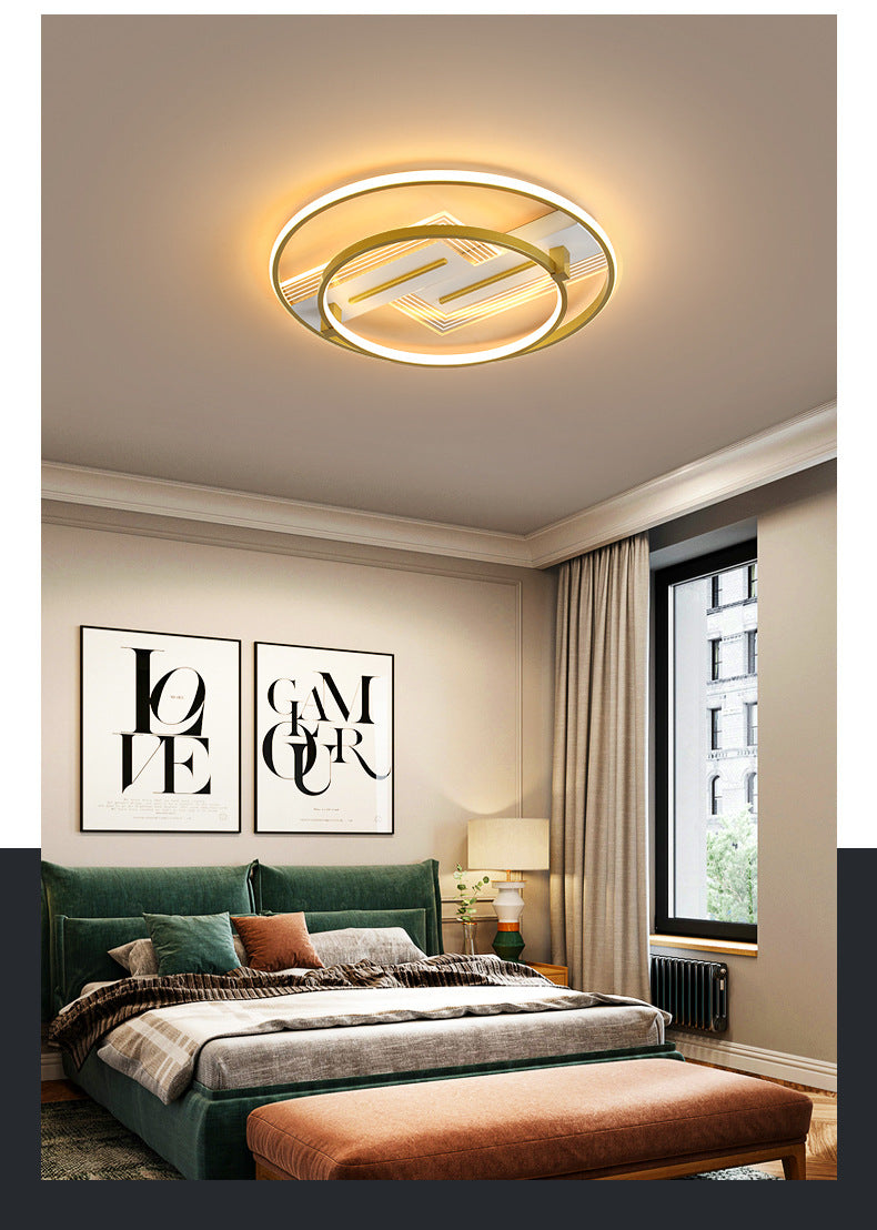 Geomtric Flush Light Metal Modern Flush Mount Ceiling Light Fixtures for Living Room Clearhalo 'Ceiling Lights' 'Close To Ceiling Lights' 'Lighting' 2605539