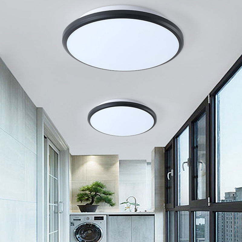 Super-thin Round Flush Mount Light Fixtures 1 Light Acrylic Contemporary Ceiling Lights Flush Mount Clearhalo 'Ceiling Lights' 'Close To Ceiling Lights' 'Lighting' 2605543