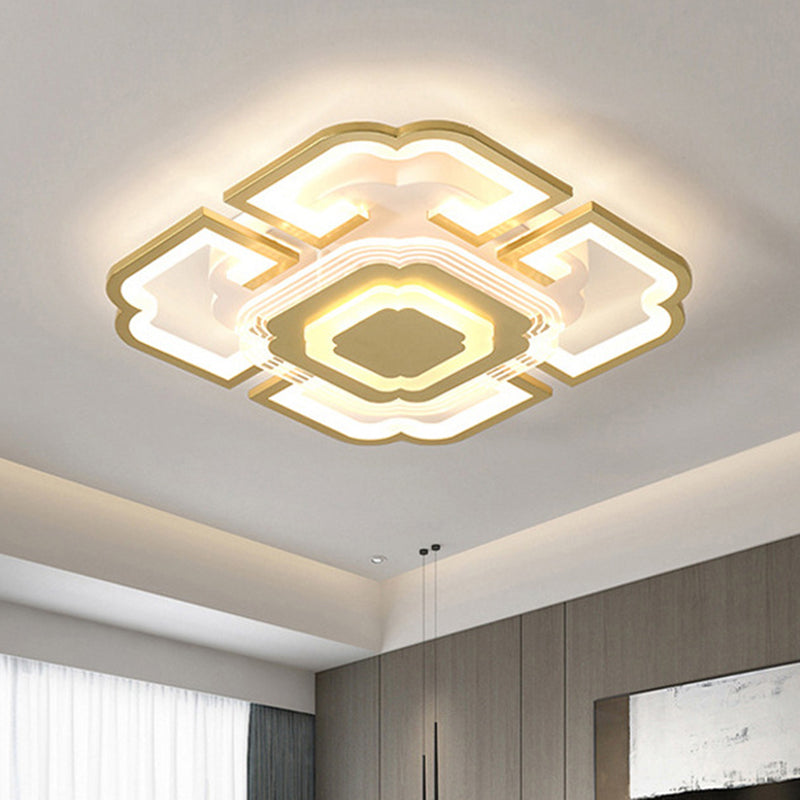 Geometric Flush Mount Light Acrylic Minimalism Flush Mount Spotlight for Living Room Clearhalo 'Ceiling Lights' 'Close To Ceiling Lights' 'Lighting' 2605555