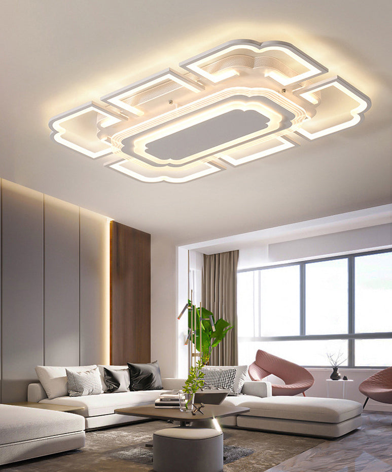 Geometric Flush Mount Light Acrylic Minimalism Flush Mount Spotlight for Living Room Clearhalo 'Ceiling Lights' 'Close To Ceiling Lights' 'Lighting' 2605567