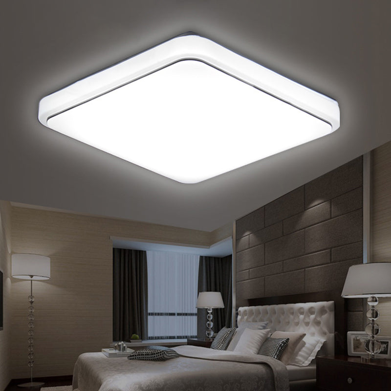 Square Flush Mount Ceiling Light Simplicity Acrylic Ceiling Flush Mount for Living Room Clearhalo 'Ceiling Lights' 'Close To Ceiling Lights' 'Lighting' 2605599