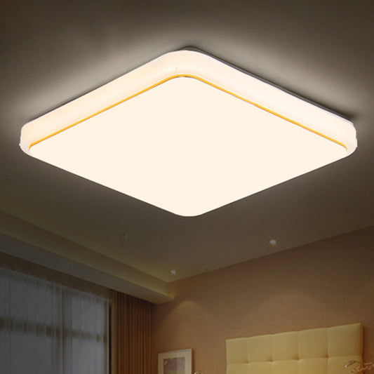 Square Flush Mount Ceiling Light Simplicity Acrylic Ceiling Flush Mount for Living Room Gold Clearhalo 'Ceiling Lights' 'Close To Ceiling Lights' 'Lighting' 2605600