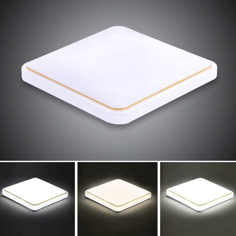 Square Flush Mount Ceiling Light Simplicity Acrylic Ceiling Flush Mount for Living Room Clearhalo 'Ceiling Lights' 'Close To Ceiling Lights' 'Lighting' 2605606