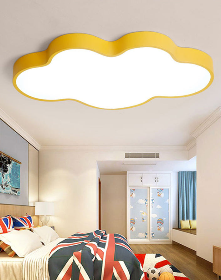 Metal Clouded Flush mount Ceiling Lamp Nordic Style LED Flush Mount Lighting for Kids Bedroom Clearhalo 'Ceiling Lights' 'Close To Ceiling Lights' 'Lighting' 2609736