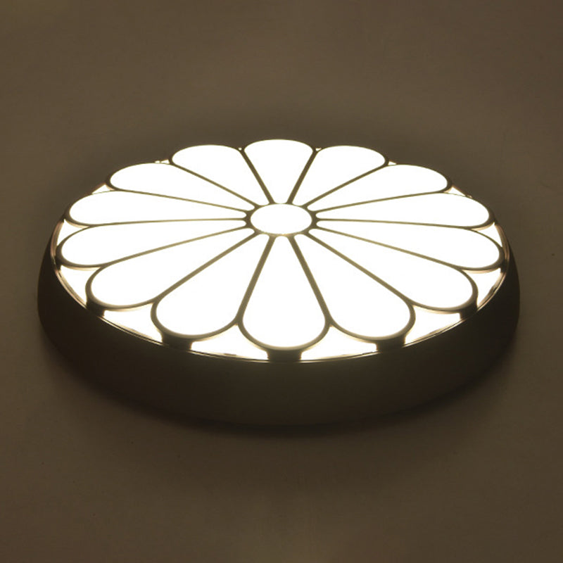 Floral Metal Circular Flush mount Ceiling Lamp Modern Style LED Flush Mount Lighting for Bedroom Clearhalo 'Ceiling Lights' 'Close To Ceiling Lights' 'Lighting' 2609796