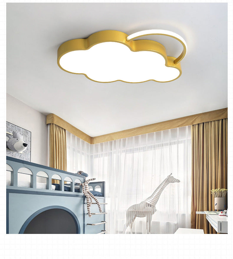 Nordic Style Metal Flushmount Ceiling Lamp Cloud Shape LED Flush Mount Lighting for Kids Bedroom Clearhalo 'Ceiling Lights' 'Close To Ceiling Lights' 'Lighting' 2609901