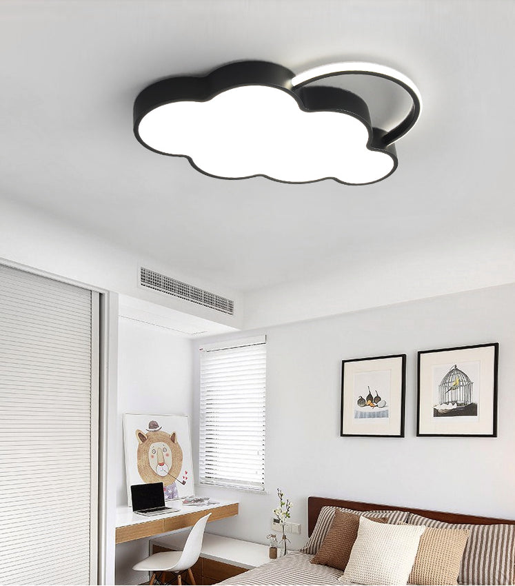 Nordic Style Metal Flushmount Ceiling Lamp Cloud Shape LED Flush Mount Lighting for Kids Bedroom Clearhalo 'Ceiling Lights' 'Close To Ceiling Lights' 'Lighting' 2609902