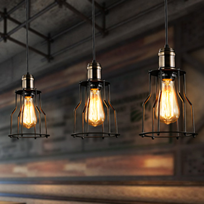  Ceiling Pendant Light, Retro Industrial Style, Single