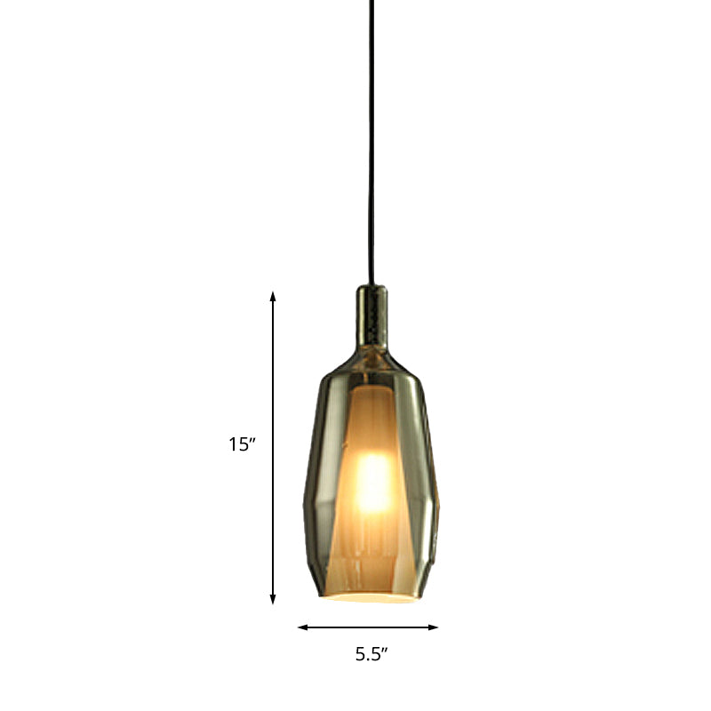 Tulip Pendant Light Fixture Modern Green Glass 1 Head Dining Room Hanging Lamp Kit Clearhalo 'Ceiling Lights' 'Glass shade' 'Glass' 'Modern Pendants' 'Modern' 'Pendant Lights' 'Pendants' Lighting' 261631