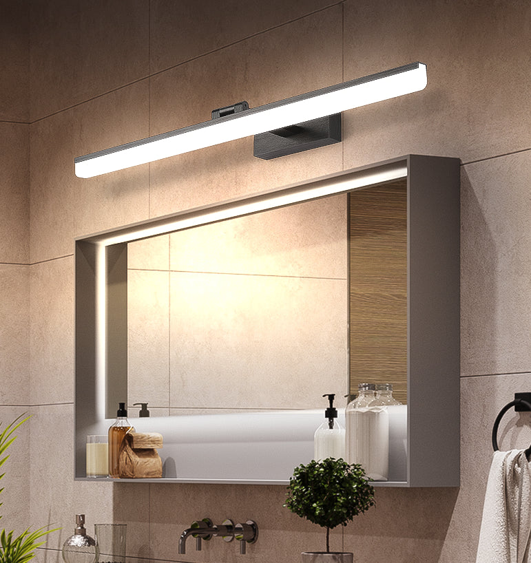 Bathroom LED Mirror Cabinet Lamp Modern Bath Light in 3 Color Finish Clearhalo 'Vanity Lights' 'Wall Lights' Lighting' 2616889