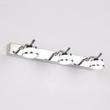 Modern LED Crystal Vanity Mirror Lights Stainless Steel Bathroom Vanity Sconce Lights Clearhalo 'Vanity Lights' 'Wall Lights' Lighting' 2617080