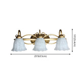 Old Bronze Vanity Wall Light Fixtures Down Lighting Bronze Wall Mounted Mirror Front Clearhalo 'Vanity Lights' 'Wall Lights' Lighting' 2617227