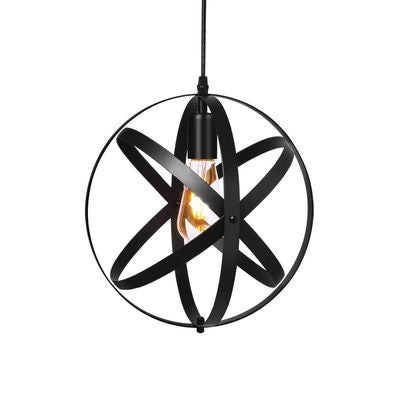 1 Light Cage Globe Pendant Light Industrial Metal Ceiling Light with Hanging Cord for Restaurant Clearhalo 'Ceiling Lights' 'Pendant Lights' 'Pendants' Lighting' options 2617399