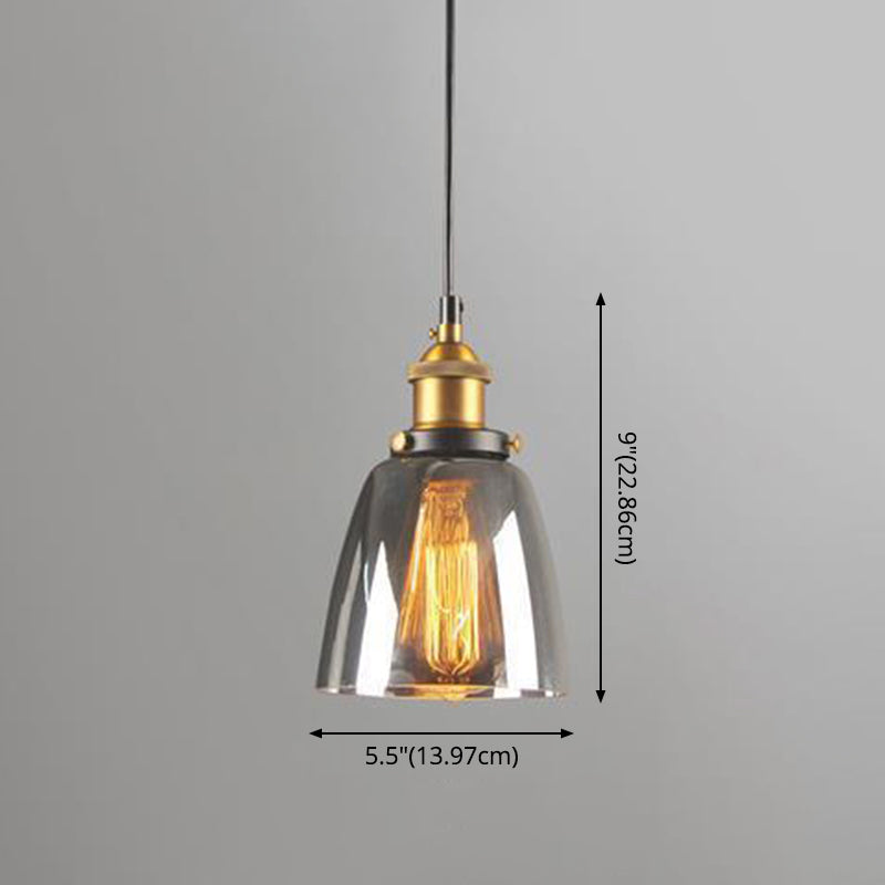 1 Light Hanging Pendant Lights Nordic Industrial Style Mirrored Glass Pendant Ceiling Lights Clearhalo 'Ceiling Lights' 'Pendant Lights' 'Pendants' Lighting' 2617491