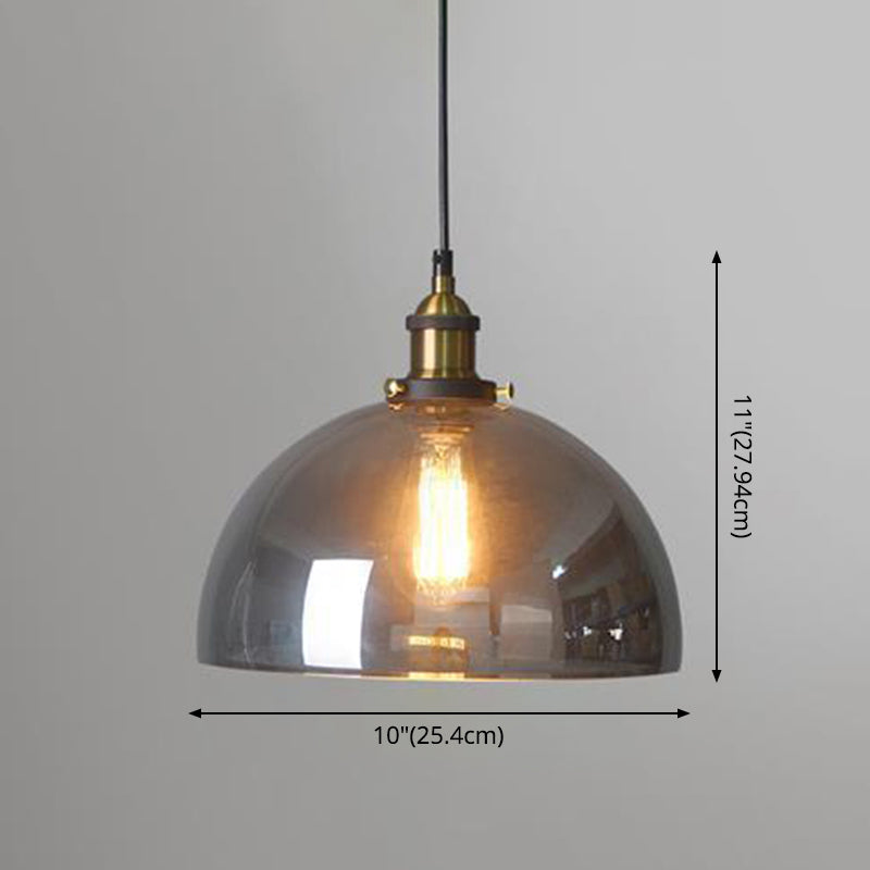 1 Light Hanging Pendant Lights Nordic Industrial Style Mirrored Glass Pendant Ceiling Lights Clearhalo 'Ceiling Lights' 'Pendant Lights' 'Pendants' Lighting' 2617494