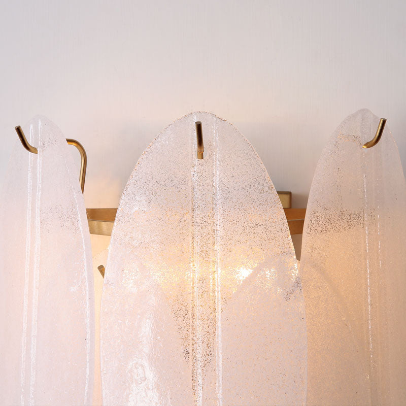 Oval-Shaped Wall Lighting Modernism Style White Glass 3 Lights Hallway Wall Sconce Light Clearhalo 'Modern wall lights' 'Modern' 'Wall Lamps & Sconces' 'Wall Lights' Lighting' 261899