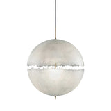 White Moon Sphere Suspension Light Decorative 1 Head Resin Chandelier for Hallway Clearhalo 'Ceiling Lights' 'Chandeliers' Lighting' options 2619015