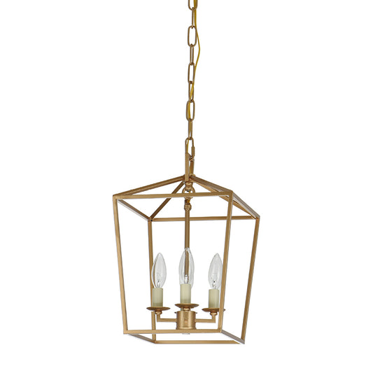 4-Light Cage Pendant Lighting Industrial Metal Hanging Chandelier with Candle Design Clearhalo 'Ceiling Lights' 'Chandeliers' Lighting' options 2619040