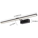 Linear Vanity Light Modern Minimalist Style Metal Single Vanity Light Clearhalo 'Vanity Lights' 'Wall Lights' Lighting' 2627072