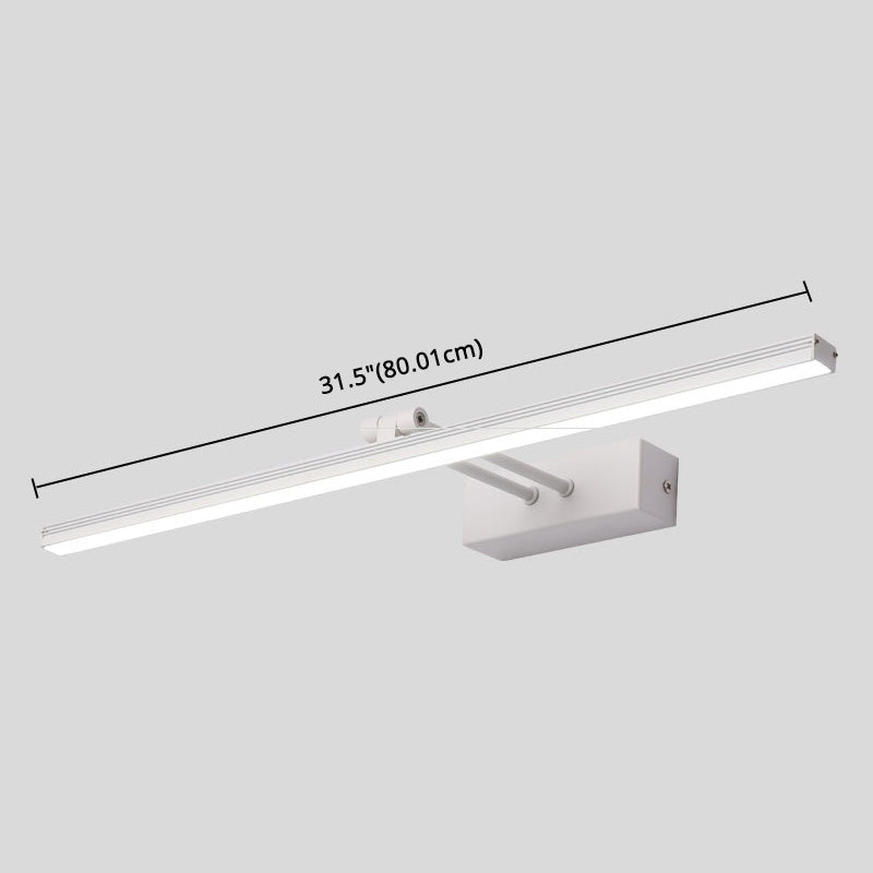 Linear Vanity Light Modern Minimalist Style Metal Single Vanity Light Clearhalo 'Vanity Lights' 'Wall Lights' Lighting' 2627078