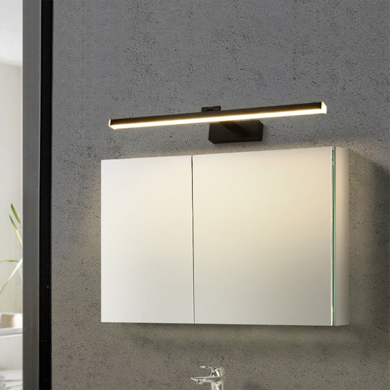 Armed Vanity Wall Light Fixtures Modern Minimalist Style Metal Single Vanity Light Clearhalo 'Vanity Lights' 'Wall Lights' Lighting' 2627100