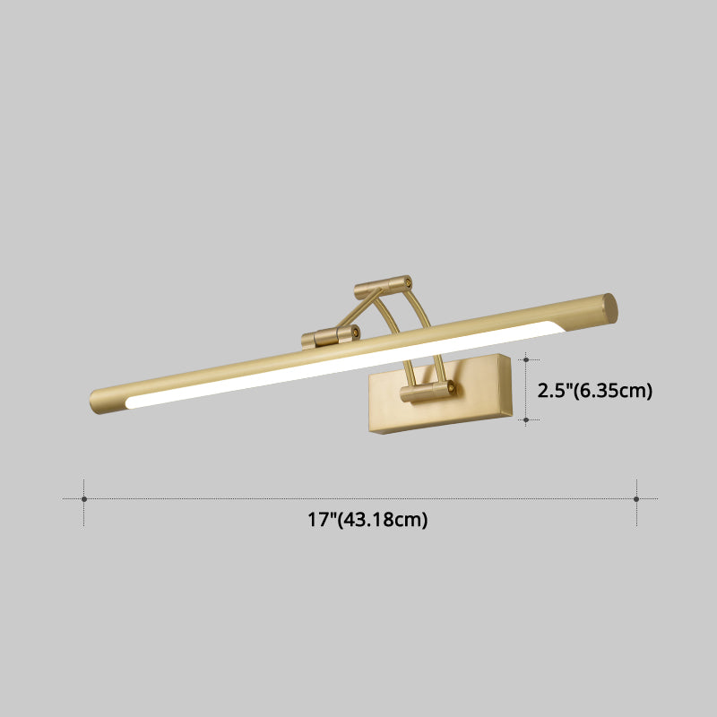 Armed Vanity Wall Light Fixtures Modern Luxury Style Copper Single Vanity Light Clearhalo 'Vanity Lights' 'Wall Lights' Lighting' 2627158