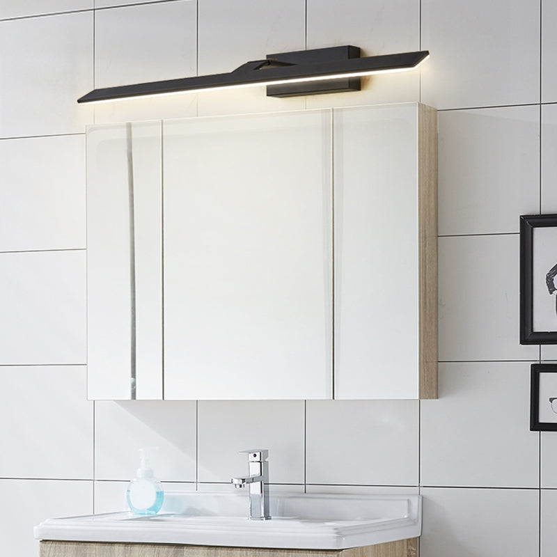 Armed Vanity Wall Light Fixtures Nordic Minimalist Style Aluminum Single Vanity Light Clearhalo 'Vanity Lights' 'Wall Lights' Lighting' 2627262