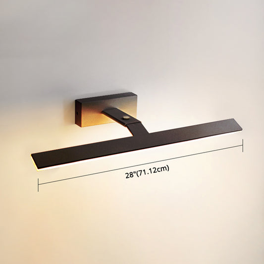 Armed Vanity Wall Light Fixtures Nordic Minimalist Style Aluminum Single Vanity Light Clearhalo 'Vanity Lights' 'Wall Lights' Lighting' 2627270