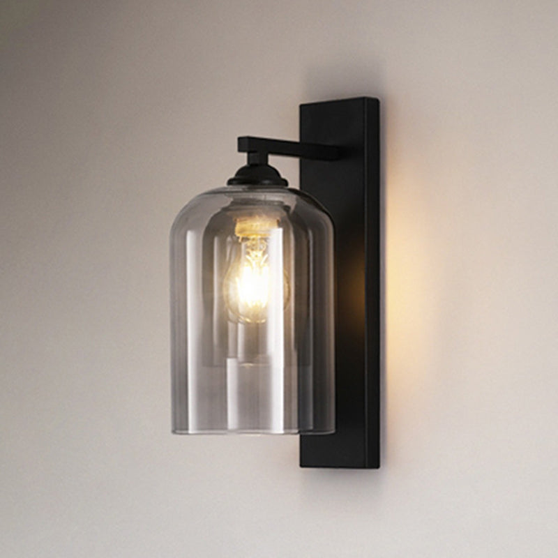 Exquisite Creative Wall Light Sconce Inner Glass Shade Wall Mount Light for Corridor Bedroom Clearhalo 'Wall Lamps & Sconces' 'Wall Lights' Lighting' 2627642