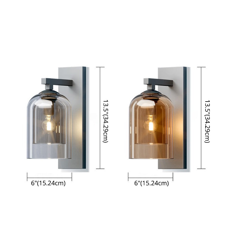 Exquisite Creative Wall Light Sconce Inner Glass Shade Wall Mount Light for Corridor Bedroom Clearhalo 'Wall Lamps & Sconces' 'Wall Lights' Lighting' 2627646