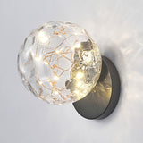 1 Light Glass Shade Wall Mount Light Fixture Creative Star Sconce Light for Bedside Clearhalo 'Wall Lamps & Sconces' 'Wall Lights' Lighting' 2627737