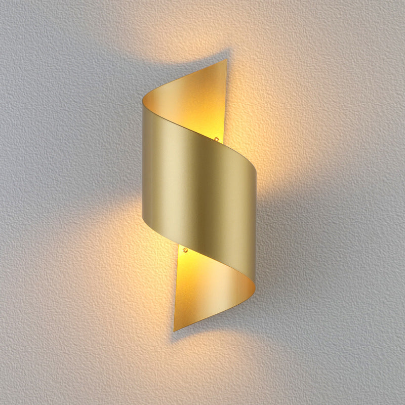 Mid-Century Wall Light Sconce Twist Ambient Lighting Wall Mount Lamp for Bedroom Living Room Clearhalo 'Wall Lamps & Sconces' 'Wall Lights' Lighting' 2627827