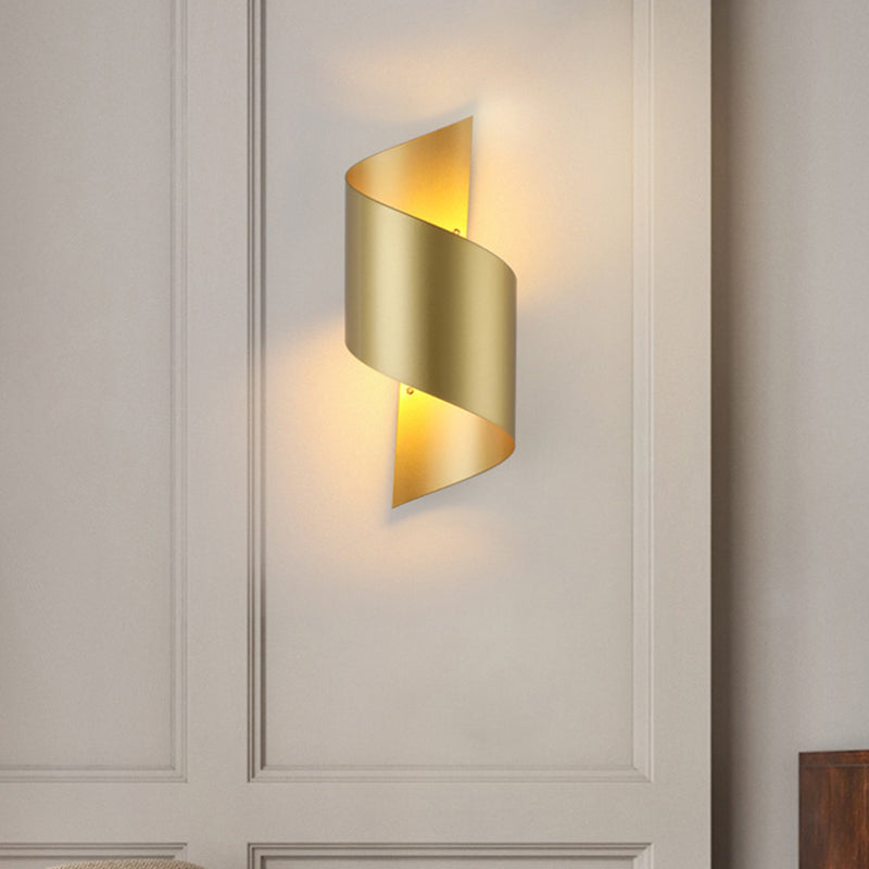 Mid-Century Wall Light Sconce Twist Ambient Lighting Wall Mount Lamp for Bedroom Living Room Clearhalo 'Wall Lamps & Sconces' 'Wall Lights' Lighting' 2627828