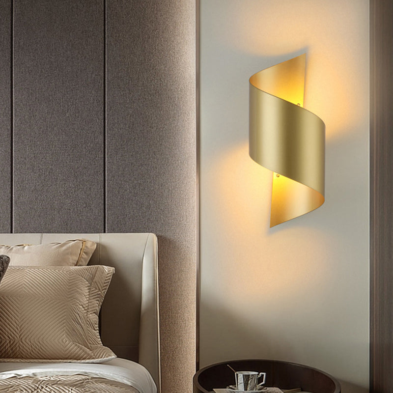 Mid-Century Wall Light Sconce Twist Ambient Lighting Wall Mount Lamp for Bedroom Living Room Clearhalo 'Wall Lamps & Sconces' 'Wall Lights' Lighting' 2627829