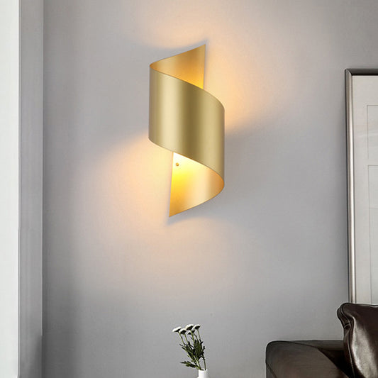 Mid-Century Wall Light Sconce Twist Ambient Lighting Wall Mount Lamp for Bedroom Living Room Clearhalo 'Wall Lamps & Sconces' 'Wall Lights' Lighting' 2627830