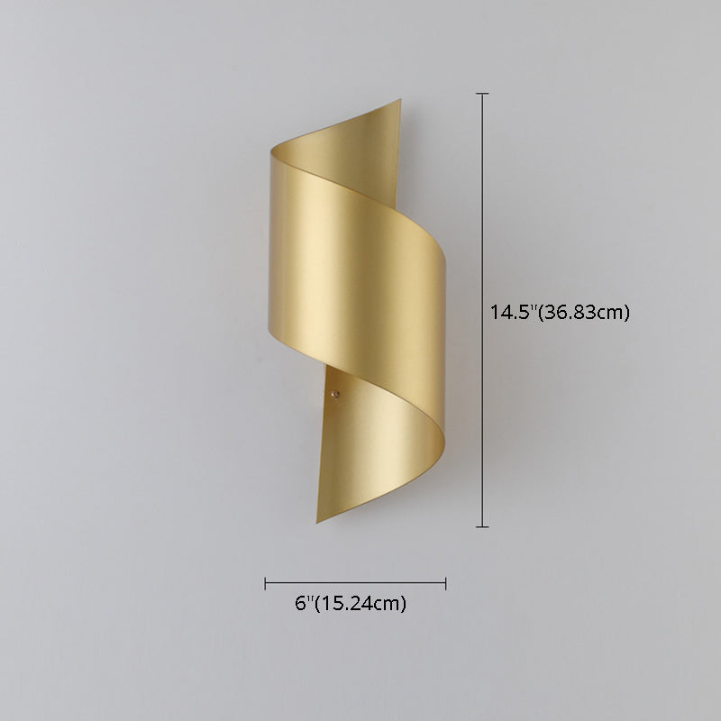 Mid-Century Wall Light Sconce Twist Ambient Lighting Wall Mount Lamp for Bedroom Living Room Clearhalo 'Wall Lamps & Sconces' 'Wall Lights' Lighting' 2627832