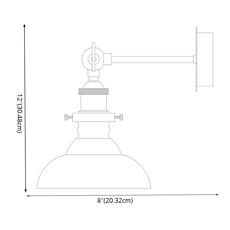 Bar Indoor Decoration Wall Sconce Glass Shade Wall Lighting with Gold Finish Arm Clearhalo 'Wall Lamps & Sconces' 'Wall Lights' Lighting' 2628050