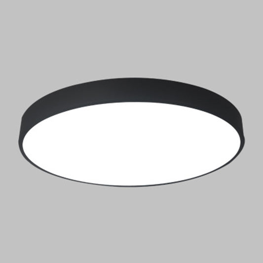 Nordic Style Metal Flush Mount Ceiling Lamp Round Shape LED Flush Mount Lighting for Bedroom Black Clearhalo 'Ceiling Lights' 'Close To Ceiling Lights' 'Lighting' 2628336